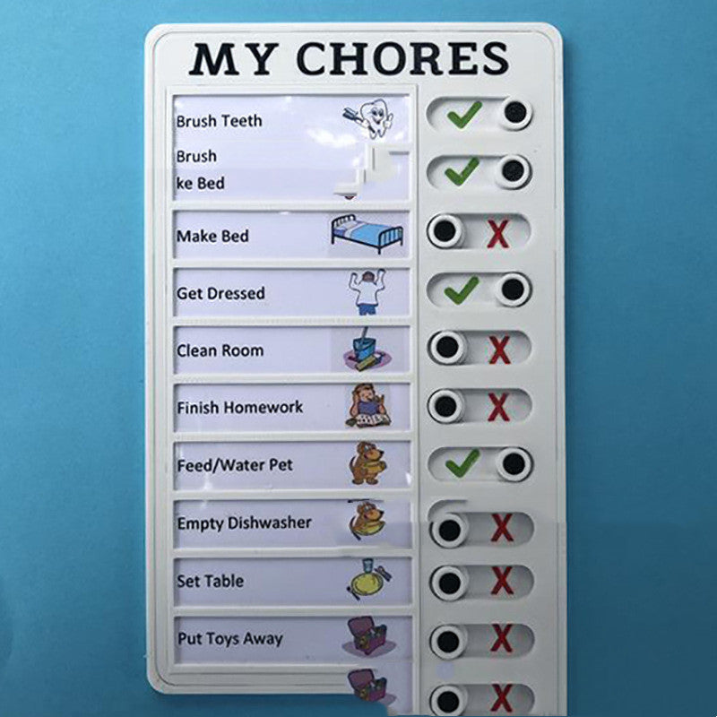 Daily Board - Magnetic Dry-Erase Daily Routine Chart