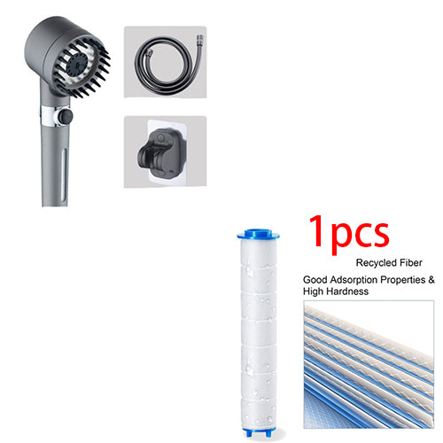 Aqua Reva - 3 Modes Filtered High Pressure Massage Showerhead