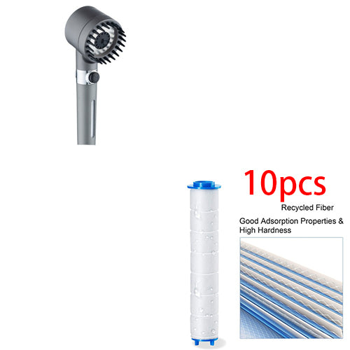 Aqua Reva - 3 Modes Filtered High Pressure Massage Showerhead