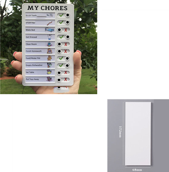 Daily Board - Magnetic Dry-Erase Daily Routine Chart